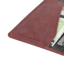 Krusell Sunne 4 Card FolioWallet Apple iPhone XS Max vintage raudona Krusell Sunne 4 Card FolioWallet Apple iPhone XS Max vintage raudona