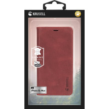 Krusell Sunne 4 Card FolioWallet Apple iPhone XS Max vintage raudona Krusell Sunne 4 Card FolioWallet Apple iPhone XS Max vintage raudona