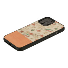 MAN&WOOD case for iPhone 12 Pro Max pink flower black MAN&WOOD case for iPhone 12 Pro Max pink flower black