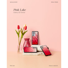 iKins case for Samsung Galaxy S21 Ultra pink lake black