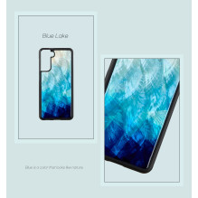 iKins case for Samsung Galaxy S21 blue lake black iKins case for Samsung Galaxy S21 blue lake black