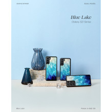 iKins case for Samsung Galaxy S21 blue lake black iKins case for Samsung Galaxy S21 blue lake black
