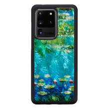 iKins dėklas Samsung Galaxy S20 Ultra vandens lelijos juodas iKins dėklas Samsung Galaxy S20 Ultra vandens lelijos juodas