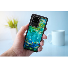 iKins dėklas Samsung Galaxy S20 Ultra vandens lelijos juodas iKins dėklas Samsung Galaxy S20 Ultra vandens lelijos juodas
