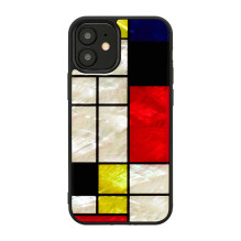 iKins dėklas Apple iPhone 12 mini mondrian black iKins dėklas Apple iPhone 12 mini mondrian black
