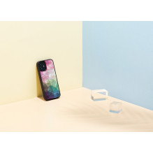 iKins case for Apple iPhone 12 mini water flower black iKins case for Apple iPhone 12 mini water flower black