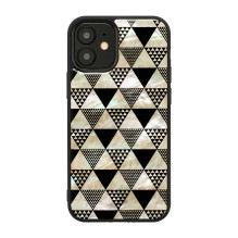 iKins dėklas Apple iPhone 12 mini piramidės juodas iKins dėklas Apple iPhone 12 mini piramidės juodas