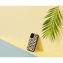 iKins dėklas Apple iPhone 12 mini piramidės juodas iKins dėklas Apple iPhone 12 mini piramidės juodas