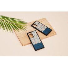 MAN&WOOD case for Galaxy Note 20 blue flower black MAN&WOOD case for Galaxy Note 20 blue flower black