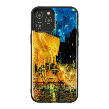 iKins dėklas Apple iPhone 12 / 12 Pro cafe terasa juodas iKins dėklas Apple iPhone 12 / 12 Pro cafe terasa juodas