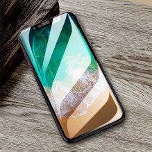 Devia Van Entire View Anti-glare grūdintas stiklas iPhone XR (6.1) juodas (10 vnt.)