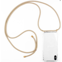 Lookabe Necklace iPhone Xr gold nude loo009 Lookabe Necklace iPhone Xr gold nude loo009