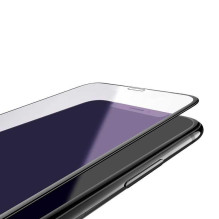 Devia Van Anti-Blue Ray viso ekrano grūdintas stiklas iPhone XR (6.1) juodas (10 vnt.)