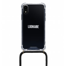Lookabe Necklace iPhone Xr gold black loo004 Lookabe Necklace iPhone Xr gold black loo004