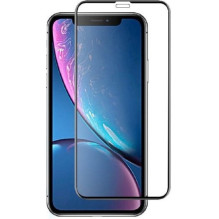 Devia Real serijos 3D lenktas viso ekrano sprogimui atsparus grūdintas stiklas iPhone XR (6.1) juodas