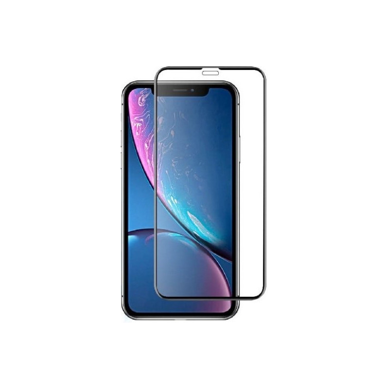 Devia Real serijos 3D lenktas viso ekrano sprogimui atsparus grūdintas stiklas iPhone XR (6.1) juodas