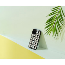 iKins dėklas Apple iPhone 12 Pro Max piramidės juodas iKins dėklas Apple iPhone 12 Pro Max piramidės juodas