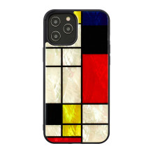 iKins dėklas Apple iPhone 12 Pro Max mondrian juodas