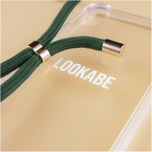 Lookabe Necklace iPhone 7 / 8+ gold green loo012