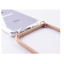 Lookabe karoliai iPhone Xs auksiniai nude loo008