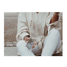 Lookabe karoliai iPhone Xs auksiniai nude loo008