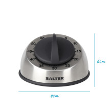 Salter 338 SSBKXR8EU16 nerūdijančio plieno mechaninis laikmatis