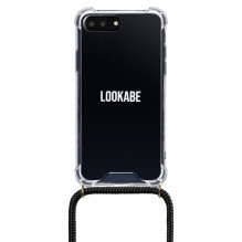 „Lookabe“ karoliai „iPhone 7“ iš 8+ auksiniai juodi loo002