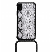 „Lookabe“ karoliai „Snake Edition“ iPhone Xr sidabrinė juoda loo024 „Lookabe“ karoliai „Snake Edition“ iPhone Xr sidabrinė juoda loo024