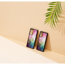 „iKins“ dėklas, skirtas „Samsung Galaxy Note 20“, vandens gėlės formos, juodas