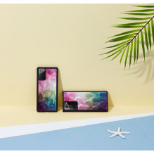 „iKins“ dėklas, skirtas „Samsung Galaxy Note 20 Ultra“, vandens gėlės formos, juodas „iKins“ dėklas, skirtas „Samsung Galaxy Note 20 Ultra“, vandens gėlės formos, juodas