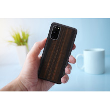 MAN&amp;WOOD case for Galaxy S20 ebony black