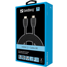 Sandberg 509-14 HDMI 2.1 8K Cable, 2M Sandberg 509-14 HDMI 2.1 8K Cable, 2M