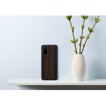 MAN&amp;WOOD case for Galaxy S20 ebony black