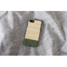 MAN&amp;WOOD dėklas iPhone 7 / 8 bambuko miško juodas