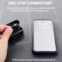 Tellur Ambia belaidės ausinės, juodos