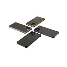 Devia Glitter atsparus smūgiams minkštas dėklas iPhone 12 Pro Max sidabrinis