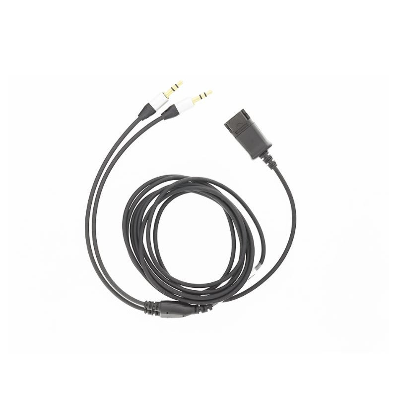 Tellur QD į 2 x 3,5 mm lizdą adapterio kabelis, 2,2 m, juodas