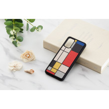 MAN&WOOD case for Galaxy S20+ mondrian wood black MAN&WOOD case for Galaxy S20+ mondrian wood black