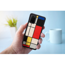 MAN&WOOD case for Galaxy S20+ mondrian wood black MAN&WOOD case for Galaxy S20+ mondrian wood black