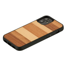 MAN&WOOD dėklas iPhone 12 mini sabbia juodas MAN&WOOD dėklas iPhone 12 mini sabbia juodas