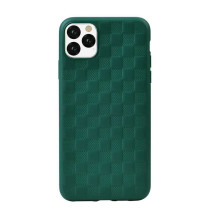 Devia Woven2 Pattern Design minkštas dėklas iPhone 11 Pro Max žalias