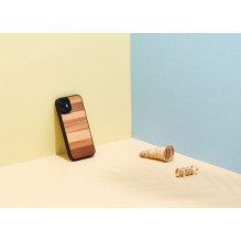 MAN&WOOD dėklas iPhone 12 mini sabbia juodas MAN&WOOD dėklas iPhone 12 mini sabbia juodas