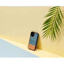 MAN&amp;WOOD case for iPhone 12 mini denim black