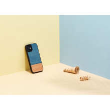 MAN&amp;WOOD case for iPhone 12 mini denim black