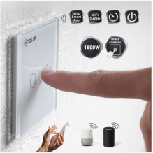 „Tellur“ WiFi komutatorius, 2 prievadai, 1800 W