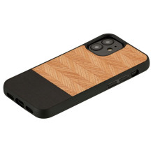 MAN&WOOD case for iPhone 12 mini herringbone nero black MAN&WOOD case for iPhone 12 mini herringbone nero black