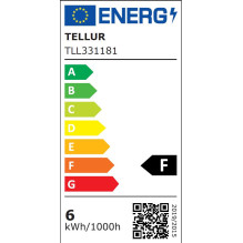 „Tellur WiFi“ išmanioji lemputė su filamentu, E27, skaidri, balta / šilta, pritemdoma