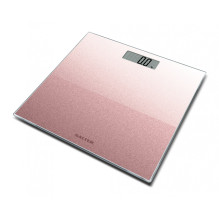 Salter 9037 RGGL3RCFXTE Glitter Glass Personal Bathroom Scale Rose Gold