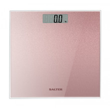 Salter 9037 RGGL3RCFXTE Glitter Glass Personal Bathroom Scale Rose Gold