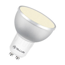 Tellur WiFi LED išmanioji lemputė GU10, 5W, balta / šilta / RGB, reguliuojamo ryškumo